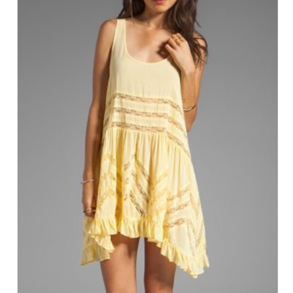 Intimately Free People Voile Lace Trapeze Slip